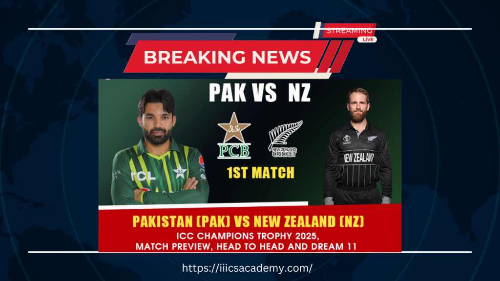 Pakistan vs New Zealand Cricket Match 2025